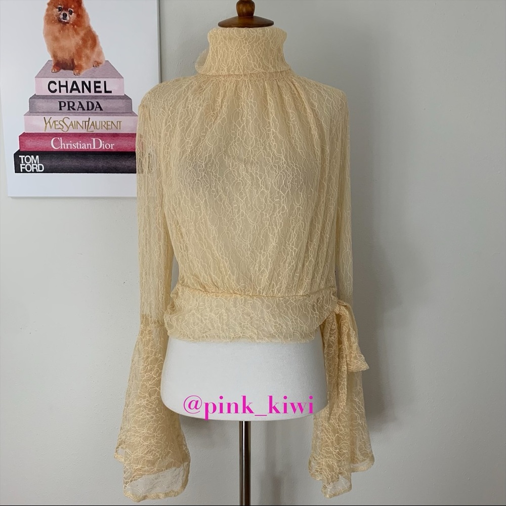 🆑 Free People Rule Breaker Lace Turtleneck Top